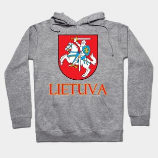 Lithuania - Coat of Arms Design (Lithuanian Text) Hoodie